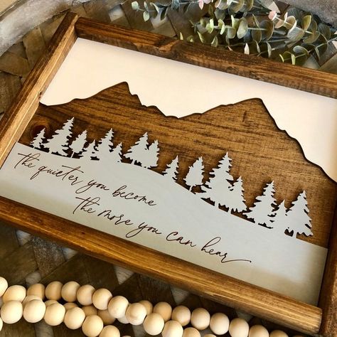 Laser Gifts, Laser Signs, Wood Laser Ideas, Cnc Designs, Cnc Router Projects, Glow Forge, Router Projects, Laser Cut Wood Crafts, Ski Mountain