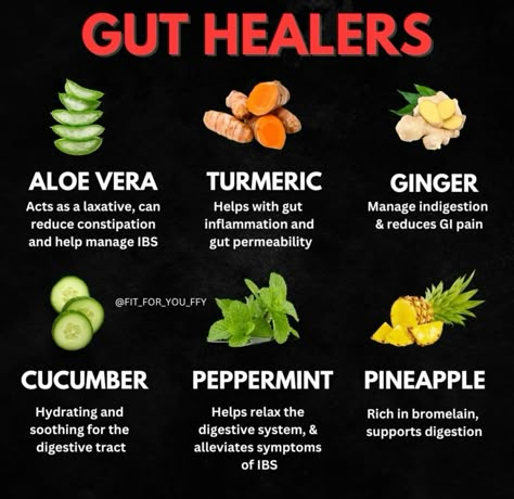 Your gut is your second brain! 🧠 Nourish it with these gut-healing foods for a healthier, happier you. 🌱✨ Gut Cleanse Foods, Vitamins For Gut Health, Gut Healing Supplements, Healing Your Gut Naturally, Gut Healing Snacks, Best Foods For Gut Health, Gut Healing Foods Natural Remedies, Herb Properties, Herbs For Inflammation