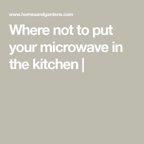 Where not to put your microwave in the kitchen | Where To Put The Microwave, Microwave In The Kitchen, Appliance Garage, Kitchen Storage Space, Spice Drawer, Organic Spice, Spice Storage, Hot Plates, Spice Jars