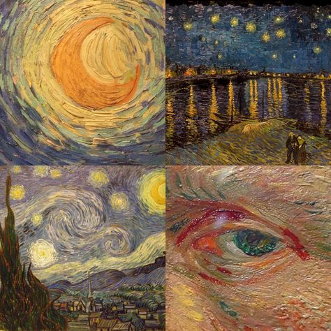 Art Vincent Van Gogh, فنسنت فان جوخ, Printable Wall Collage, Rennaissance Art, Arte Van Gogh, The Starry Night, Van Gogh Paintings, Van Gogh Art, Starry Night Van Gogh