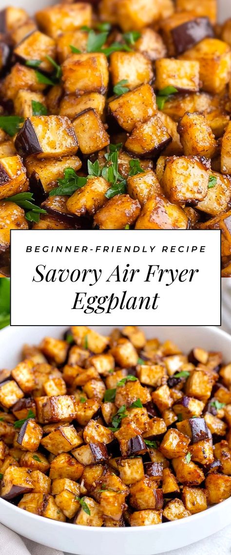 Image for Savory Air Fryer Eggplant Dinner Ideas With Air Fryer, Tasty Healthy Meals Clean Eating, Cooking Eggplant Best Way To, Vegetable Side Dishes Healthy Air Fryer, Air Frying Vegetables, Simple Eggplant Recipes Healthy, Eggplant Recipes Breakfast, Ways To Use Eggplant, Tasty Recipes For Diabetics