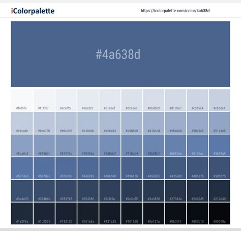 Blue Color Hex, Pantone Color Book, Space Information, Pantone Color Chart, Flat Color Palette, Hexadecimal Color, Pantone Colour Palettes, Hex Color Palette, Color Palette Challenge