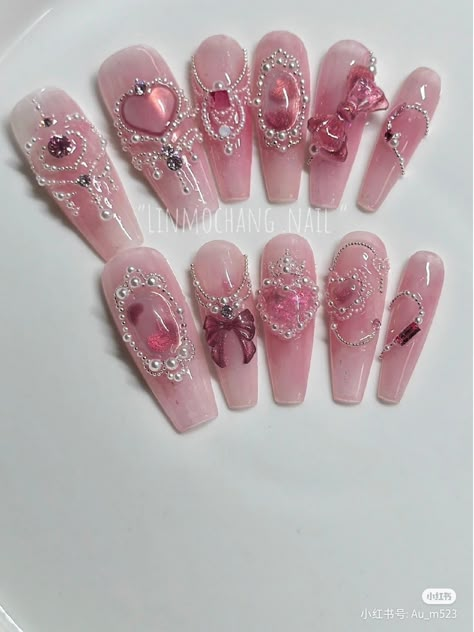 How To Make Fake Nails Look Real, Finger Biting, Blush Nail, Creative Nail Art, Fake Nails Designs, Us Fashion, Beauty Nails Design, Girly Acrylic Nails, Blush Nails