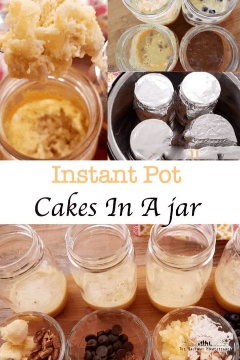 Y'all just have to try thee Instant Pot Cakes in jar!!! They make the perfect gift and are delicious! Paleo friendly, also- they are soy free if you have an allergy ANNNND they taste AMAZING! #instantpot #pressurecooker #soyfree #cakepaleo Ip Recipes, Instant Food, Pot Cakes, Instant Pot Soup Recipes, Cake In A Jar, Dessert Simple, Best Instant Pot Recipe, Peer Pressure, Insta Pot