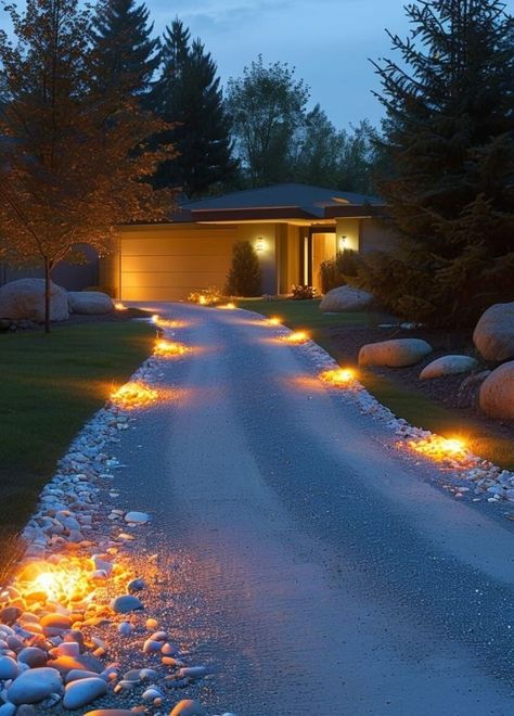 20 Stunning Modern Driveway Ideas That Will Transform Your Home 27 Planted Driveway, Patio Driveway Ideas, Modern Driveway Ideas, Lined Driveway, Driveway Materials, Heated Driveway, Modern Driveway, Grass Pavers, Permeable Paving