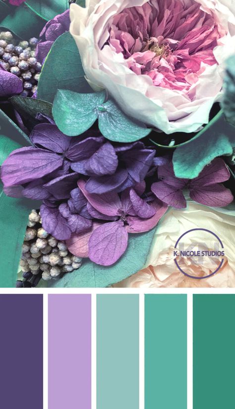 Lavender Green Gold Color Palette, Lilac Bedroom Color Schemes, Colors That Go Well With Lavender, Purple And Green Color Pallete, Most Beautiful Color Palette, Purple And Green Office Ideas, Combination With Purple Colour, Lavender Green Color Palette, Lilac Combination Colors