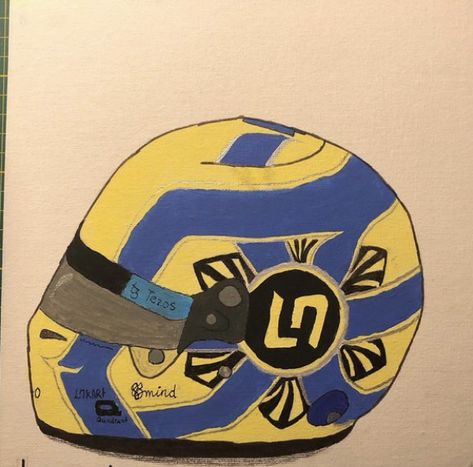 Lando Norris Drawing Easy, F1 Helmet Drawing, Lando Norris Drawing, Dessin F1, Formula 1 Drawing, Lando Norris Helmet, F1 Artwork, Helmet Drawing, Helmet Paint