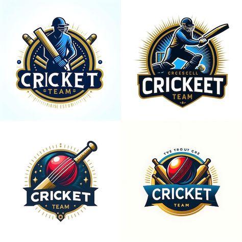 Vector vector cricket club logo design | Premium Vector #Freepik #vector #sport #team #wicket #emblem Cricket Team Logo Design Ideas, Cricket Logo Creative, Cricket Team Logo Design, Cricket Club Logo, Cricket Team Logo, Cricket Logo Design, Club Logo Design, Cricket Logo, Football Logo Design