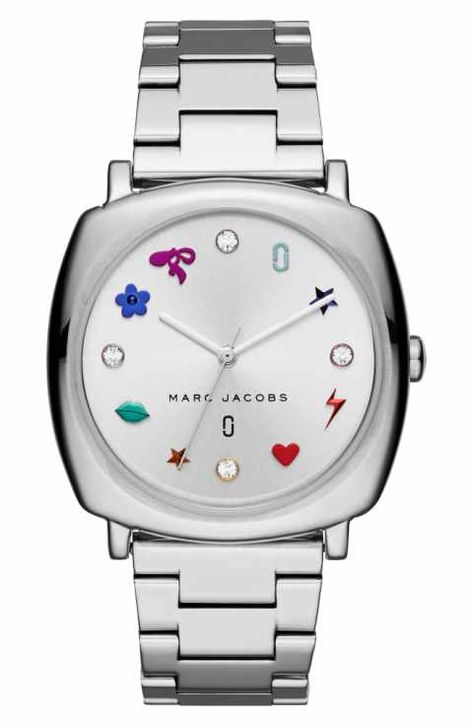 MARC JACOBS Mandy Bracelet Watch, 34mm Marc Jacobs Watch, Toned Women, Free Bracelet, Girly Jewelry, Women's Watch, Exquisite Jewelry, Chronograph Watch, Watch Design, Watch Strap