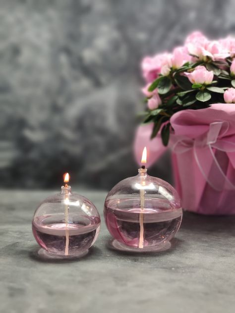 Black Living Room Decor, Glass Oil Lamp, Elegant Candle, Elegant Candles, Flowers In Jars, Lamp Set, Candle Labels, Set The Mood, Candle Lamp