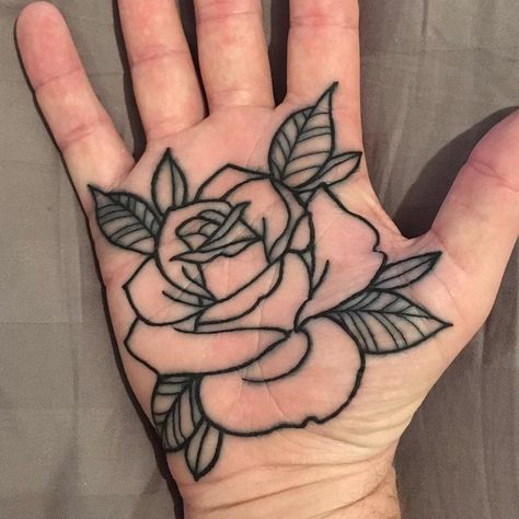 Rose Hand Tattoos For Women, Rose Hand Tattoos, Thorn Design, Hand Palm Tattoos, Mens Body Tattoos, Butterfly Hand Tattoo, Rose Hand Tattoo, Rose Shoulder Tattoo, Best Rose