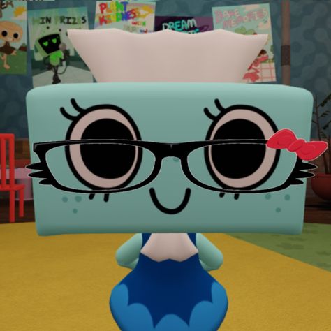 free to use but no reposting (tisha dandys world) Danys World, Tisha Dandys World, Dandys World Characters, Dandys World Pfp, Dandy World, Hello Kitty Glasses, Dandys World, World Icon, Room Makeover Inspiration