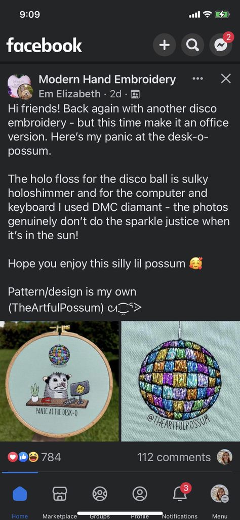 Disco Ball Embroidery, Disco Ball, Hand Embroidery, Pattern Design, Embroidery, Pattern