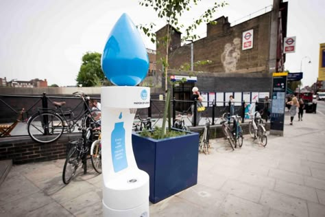 Drinking Water Fountain, Kentish Town, Water Bottle Brands, Water Station, Drinking Fountains, Fountain Feature, Metal Water Bottle, Tube Station, Drinking Fountain