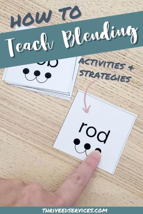 Teach Blending Sounds, Blending Sounds Activities 1st Grades, Phoneme Blending Activities, Blending Phonemes Activities, How To Teach Blending Sounds, Preschool Phonemic Awareness, Blending Sounds Activities, Word Blends, Blending Activities