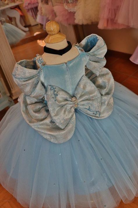 Disney Princess Inspired Dresses, Baby Luxury, Recycled Dress, Cinderella Party, Cinderella Birthday, Princess Dress Up, Disney Princess Dresses, Girls Pageant Dresses