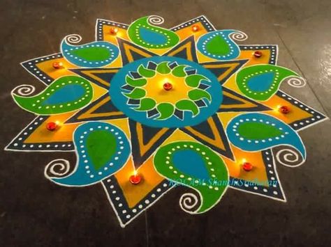 Happy Diwali Rangoli Designs Unique Easy, Happy Diwali Rangoli Designs Unique, Navaratri Rangoli Designs, New Year Rangoli Design 2023 Unique, Rangoli Ideas Creative Unique, Rangoli Designs Latest Unique For Diwali, Entrance Rangoli, Diwali Mandala, Happy Diwali Rangoli