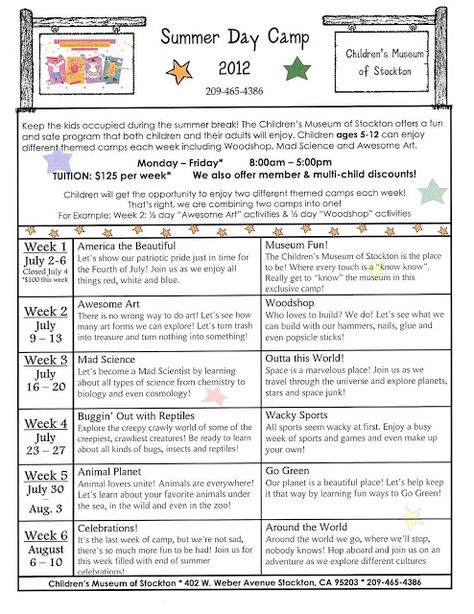 Summer Camp Schedule, Camp Schedule, Curriculum Template, Summer Camp Counselor, Summer Camp Themes, Camping Planning, Summer Day Camp, Summer Camp Activities, Blank Calendar Template