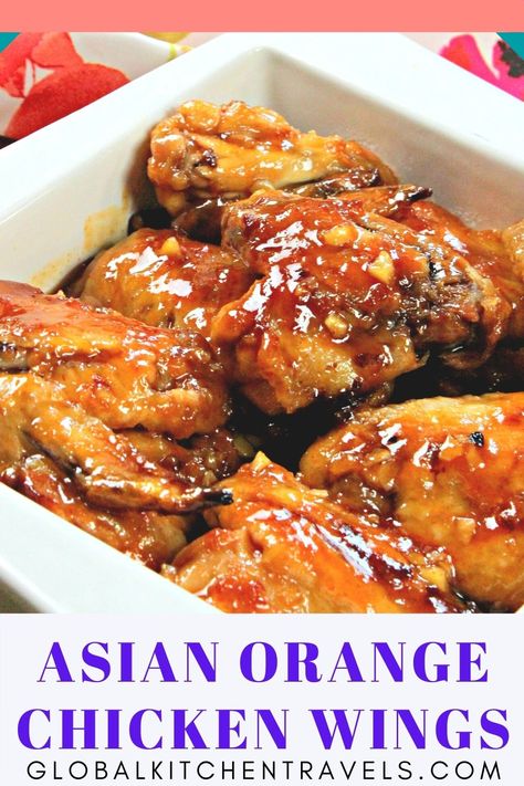 Orange Juice Chicken Wings, Orange Chicken Wings Recipe, Sesame Chicken Wings Recipe, Orange Chicken Wings, Soya Sauce Chicken, Chicken Wing Sauce Recipes, Wing Sauces, Spicy Orange Chicken, Sticky Wings