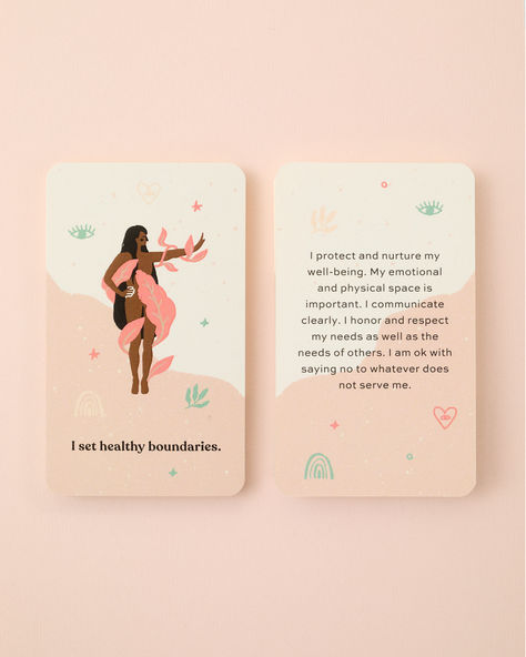 Affirmation Cards, Affirmation Card Deck, Self Care Cards, Mindfulness Cards, Positive Affirmation Cards, Mindfulness gift, self gift Self Care Cards, Mindfulness Cards, Self Gift, Positive Affirmation Cards, Setting Healthy Boundaries, Physical Space, Christian Cards, Pose Yoga, Words Of Affirmation