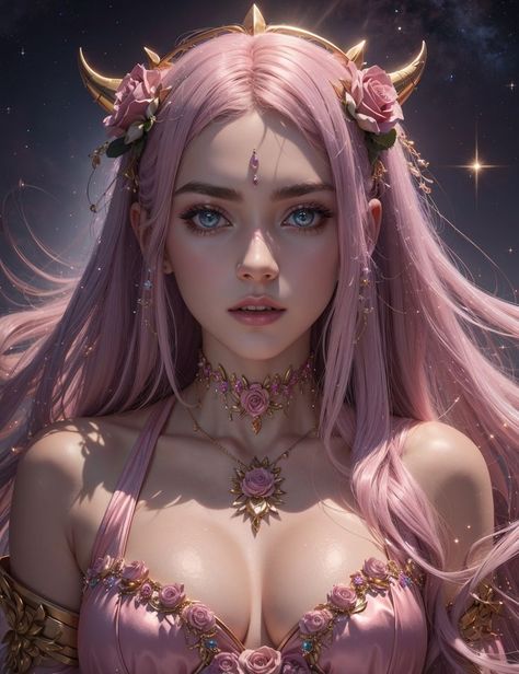 Discover the enchanting allure of our AI art image, portraying a captivating demon goddess in stunning rose pink hues. Immerse yourself in the mystical beauty and divine power of this digital masterpiece. 🌹 Demon Goddess, Pink Demon, Tiefling Female, Demon Aesthetic, Pink Warrior, Pirate Bay, Female Demons, Divine Power, Cute Cosplay