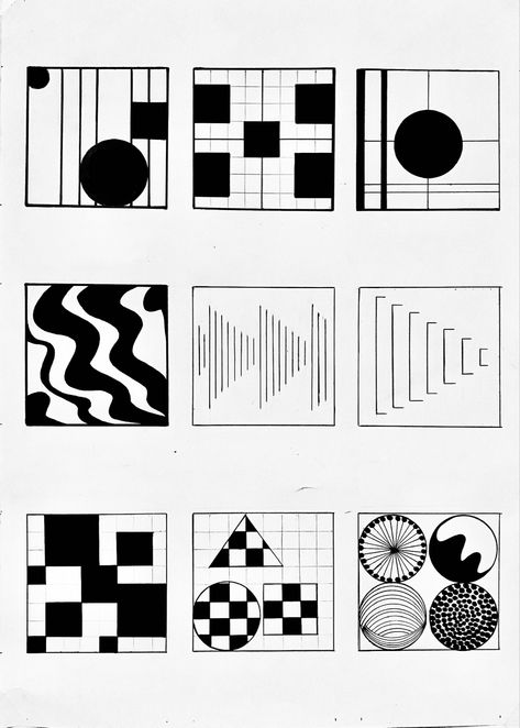 Principles Of Design Contrast, Basic Design Principles, Face Art Drawing, Geometric Shapes Art, Fashion Illustrations Techniques, Geometric Pattern Art, Zen Doodle Art, Art Basics, Meaningful Drawings