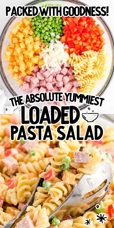 Kielbasa Pasta Salad, Pasta Salad Recipes For A Crowd, Regular Pasta Salad, Layered Pasta Salad Recipes, Loaded Pasta Salad Recipe, Pizza Delight Pasta Salad, Cold Pasta Meals, Easy Pasta Salad Recipes Few Ingredients, Layered Pasta Salad