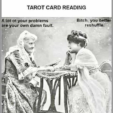 Witch Jokes, Funny Spiritual Memes, Reading Meme, Tarot Card Reading, Tarot Card Readers, Reading Tarot Cards, Tarot Readers, Card Reading, Tarot Card