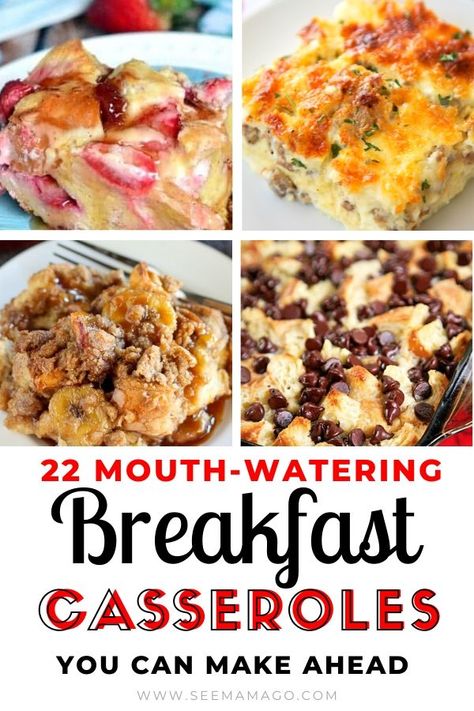 Crockpot Sweet Breakfast Casserole, Easy Delicious Breakfast Casseroles, Flavorful Breakfast Casserole, One Dish Breakfast Casserole, Breakfast Casserole Night Before, Make Ahead Breakfast Casserole For A Crowd, Breakfast For Overnight Guests, Hangover Breakfast Casserole, Breakfast Casserole 9x9 Pan