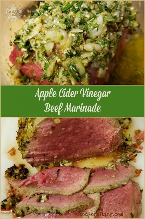 Experimenting with an apple cider vinegar #marinade for a #beef roast.  This version leans towards "Italian" flavors but you could easily vary a few ingredients for an Asian version.  Soy sauce, grated ginger, a few drops of sesame oil. #applecider #vinegar #marinade Apple Cider Vinegar Marinade, Microwave Apple, Drinking Apple Cider Vinegar, Apple Cider Vinegar Remedies, Vinegar Benefits, Beef Marinade, Apple Cider Vinegar Drink, Beef Roast, Ginger Sauce