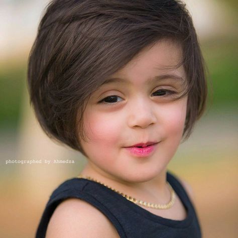 Haircut For Baby Girl Short Hair, Short Haircut For Girls Kids, Baby Haircut Girl, Baby Girl Short Hairstyles, Baby Girl Haircut, Baby Hair Cut Style, Selena Gomez Haircut