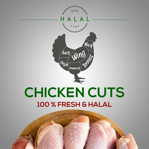 Fresh Chicken Meat, Chicken Infographic, Chicken Photography, Halal Chicken, Chicken Store, Chicken Brands, Chicken Boxes, Meat Store, Grocery Ads