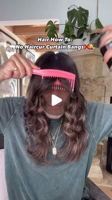 #curtainbangs for anyone who doesn’t have curtain bangs ❌💇‍♀️❌❤️❤️❤️ #hairstyles #blowdry #instahair #hairreels | Instagram Blow Dry Curtain Bangs, Hairstyles Blowdry, Curtain Bangs Hairstyles, Bangs Hairstyles, January 27, Curtain Bangs, Blow Dry, Bangs, Hairstyles