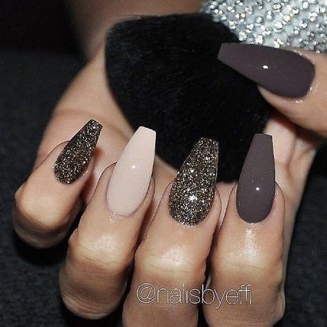 Pinterest @curlylexa ✨ Nagellack Trends, Classy Nail Designs, Fall Nail Art Designs, Her Nails, Fall Nail Art, Classy Nails, Cute Nail Designs, Nail Polishes, Gorgeous Nails