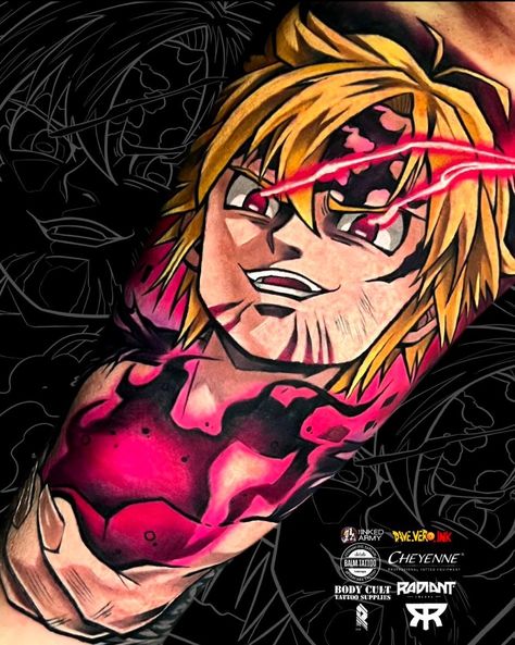 #anime #animeart #animetattoo #animeartist #otaku #animedrawing #weeb #animewallpaperiphone #tattoo #artwork #fanart #daveveroink #sevendeadlysins #meliodas #sevendeadlysinstattoo #meliodastattoo Seven Deadly Sins Tattoo Anime, Meliodas Tattoo, Desire Tattoo, Seven Deadly Sins Tattoo, Sin Tattoo, Character Tattoos, Patriotic Tattoos, Seven Deady Sins, Naruto Tattoo