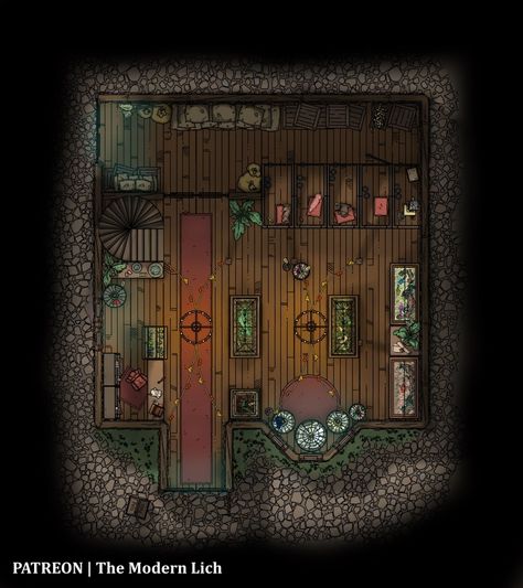 Pet Shop |  The Modern Lich auf Patreon Fantasy Pet Shop, Dnd Pet Shop, Dnd Shop Map, Dnd Resources, Dnd Board, Dm Screen, Fantasy Architecture, Dnd Inspiration, Dnd World Map