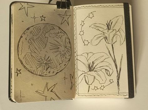 Drawing Ideas In Diary, Small Notebook Drawings, Notebook Drawing Ideas, Aesthetic Sketchbook Ideas, Drawing Sketch Book, Busy Drawing, Doodle Sketchbook, Stuffed Pumpkin, Piskel Art