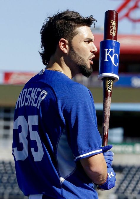 Hosmer Eric Hosmer Haircut, Hosmer Haircut, Baseball Mullet Haircut Boys, Baseball Mullet Haircut, Baseball Mullet, Boy Mullet, Baseball Haircuts, Kc Royals Baseball, Eric Hosmer