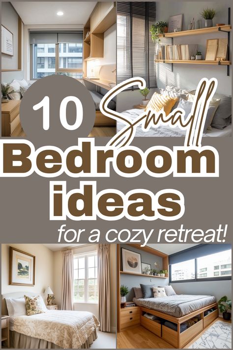 Struggling with a small bedroom? These space-saving ideas and clever designs will transform your space into a stylish retreat! Read more now. 
#SmallSpaces #BedroomDecor #TinyHomes #OrganizeYourSpace #DesignInspiration High Shelves In Bedroom, Small Bedroom With Full Size Bed Ideas, Small Bedroom Inspirations Modern, What To Do With Extra Bedroom, Bedroom Den Ideas, Room Space Saving Ideas Bedroom, Small Bedroom Office Ideas Space Saving, Bedroom Chairs Ideas, Living Room Into Bedroom Convert