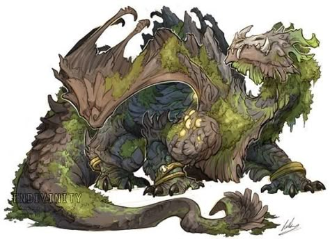 Long Live The King, Creature Artwork, Cool Monsters, Dnd Monsters, Fantasy Beasts, Creature Drawings, Monster Concept Art, Forest Creatures, Dragon Pictures