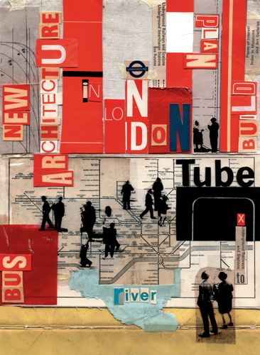 Michelle Thompson | "London Transport" Landscape Architecture Collage, Urban Landscape Architecture, Richard Hamilton, Collage Photography, Landscape Collage, Architecture Collage, London Transport, Gcse Art, A Level Art