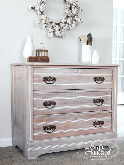 Winter White Glazed Oak Dresser - Jennifer Baker Creative White Wash Wood Furniture, Washed Furniture, Whitewashed Oak, Chalk Paint Dresser, White Washed Furniture, Provincial Dresser, Dresser Ideas, Pretty Furniture, General Finishes Milk Paint