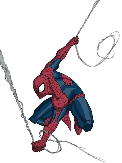 Spider Man Web Drawing, Spiderman Web Swinging, Spiderman Web Drawing, Spiderman Swinging Poses, Spiderman Webs, Web Drawing, Spiderman And Spider Gwen, Spiderman Web, Spider Man Comic