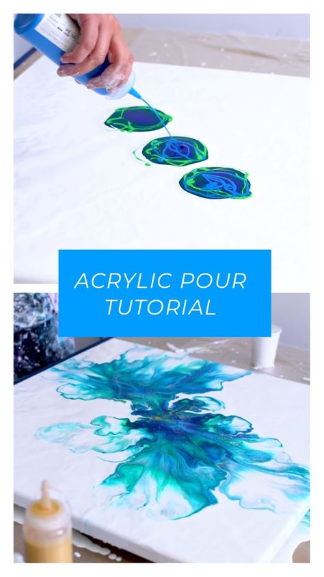 Pour Acrylic, Painting Videos Tutorials, Acrylic Pouring Techniques, Flow Painting, Dutch Pour, Acrylic Pouring Art, Fluid Acrylic Painting, Soyut Sanat Tabloları, Pouring Painting