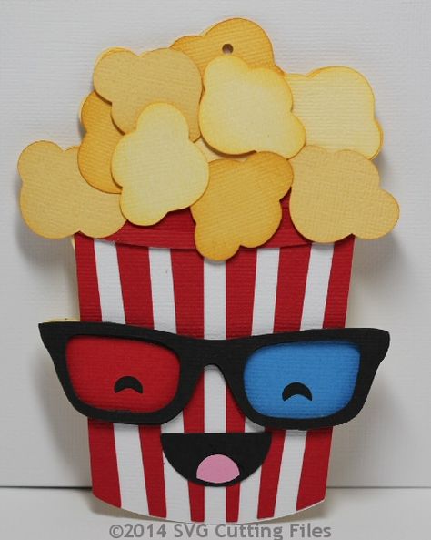 Kawaii Popcorn Gift Card Holder Kawaii Popcorn, Popcorn Crafts, Gift Card Ideas, Anniversaire Diy, Popcorn Gift, Gift Card Holders, Diy Gift Card, Movie Gift, Money Cards