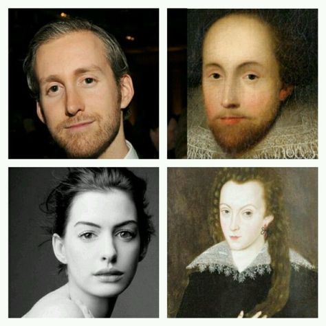 Taken from stashally user @xavier. Anne Hathaway's husband looks like William Shakespeare, and Shakespeare's wife's name was Anne Hathaway [Reddit, u/ 404errer] Anne Hathaway And Her Husband, Anne Hathaway Husband, Immortal Celebrities, Anne Hathaway Shakespeare, Shakespeare Meme, Adam Shulman, Altered Reality, Debate On Social Media, Oceans 8