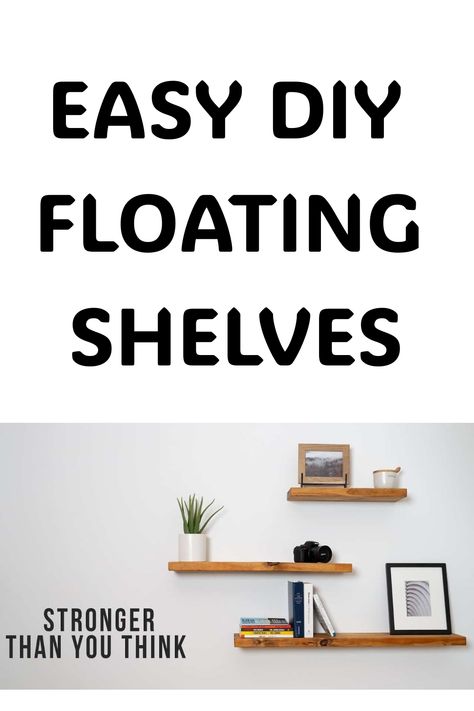 Frustrated with cluttered spaces and lack of storage? Learn how to build easy DIY floating shelves for a sleek, organized look. Save this pin for your next home improvement project! Quick Woodworking Projects, Diy Floating Shelves, Stain Techniques, Wood Repair, Add Storage, Presentation Styles, Custom Shelving, Teak Oil, Floating Shelves Diy