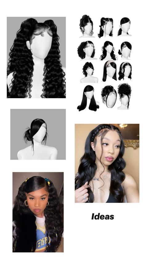 Hairstyles Side Part 2 Buns, Slick Side Part Hairstyles, Hairstyles For Side Part, Cute Down Hairstyles, Side Part Hairstyles, Side Part, Down Hairstyles, Hairstyle Ideas, Hair Ideas