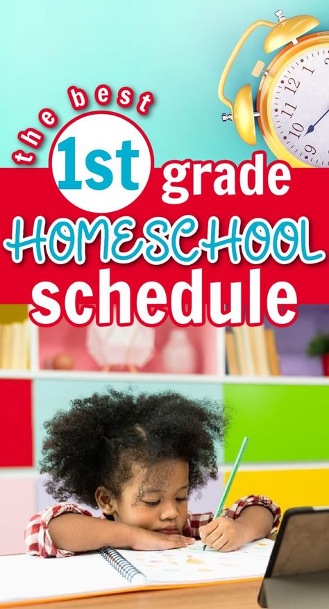 1st Grade Homeschool Schedule, 1st Grade Homeschool, Christian Homeschool Curriculum, Homeschool Supplies, Homeschool Routine, Summer Schedule, Day Schedule, Homeschool Schedule, Homeschool Life