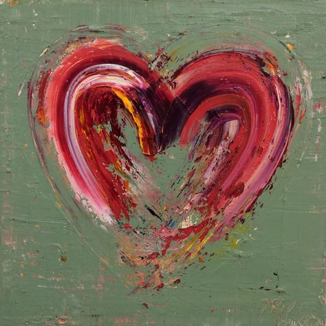 Paintings Of Hearts, Heart Painting Ideas, Heart On Canvas Painted, Heart Painting On Canvas, Painted Hearts On Canvas, Abstract Heart Painting, Textured Heart Painting, Texture Heart Painting, Heart Shaped Painting Canvas